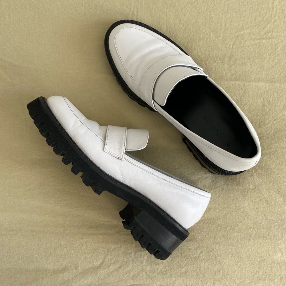 Aerosoles Ronnie Platform Penny Loafer in White
